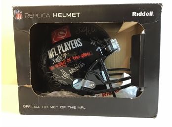 Black Riddell Replica Helmet Certificate Of Authenticity