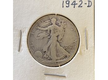 1942-d Silver Standing Liberty