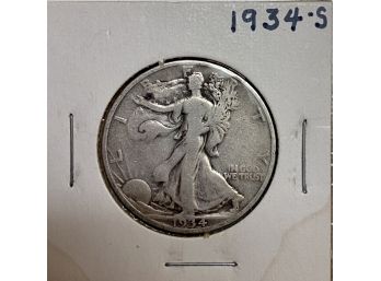 1934-s Silver Standing Liberty Half Dollar