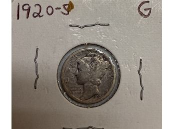 1920-s Silver Mercury Dime Coin