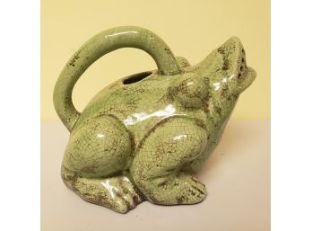 Ceramic Frog Watering Can