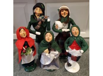 Byers Choice Carolers Lot Of 5