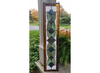 Beautiful 3ft Tall Stained Glass Window Panel