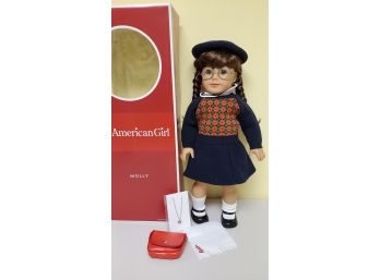 American Girl Doll ' Molly ' In Box With Accessories