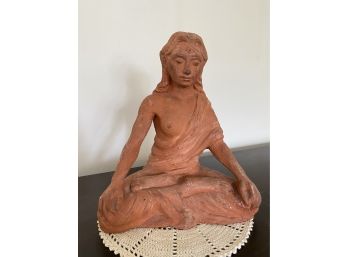 Terracotta Sitting Goddess Meditation Pose