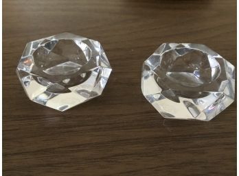 Baccarat Made In France Pair Of Salt And Pepper Cellar