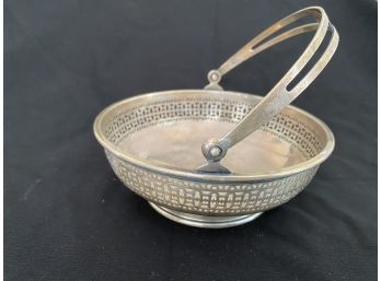 Sterling Silver Candy Dish With Handle