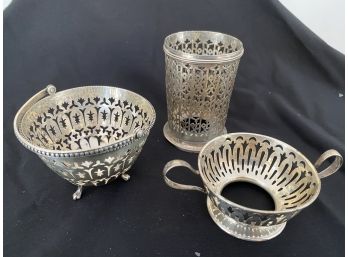 Collection Of Three Pieces Of Sterling Silver