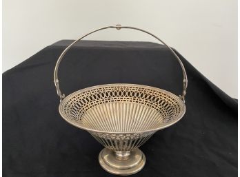 Sterling Silver Footed Candy Dish With Handle