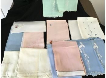 Collection Of Vintage And Antique Linens