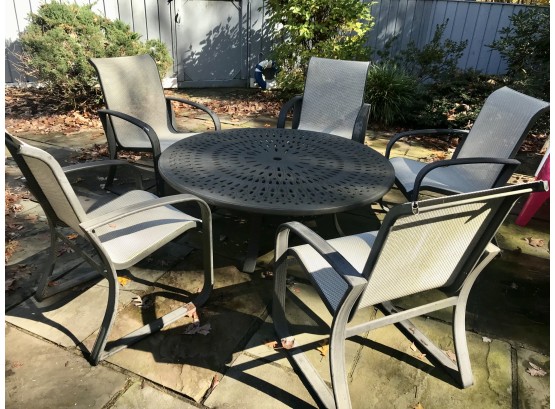 Woodard Patio Chairs And Conversation Table