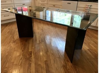 Gorgeous Glass Top Dining Table With Marble Base