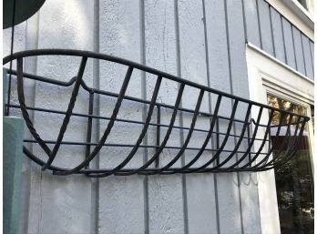 4FT WIDE Heavy Duty Wrought Iron Hanging Flower Holder