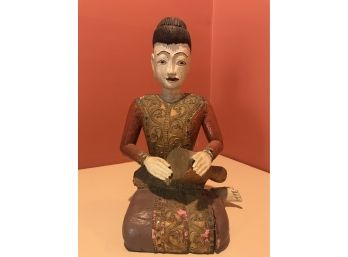 Antique Wooden Tibetan Idol Statue
