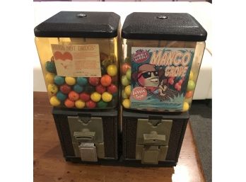 Pair Of Attached Gumball Machines ASHLAND Brand