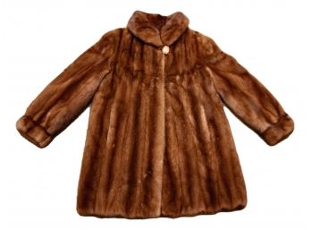 Mink 3/4 Length With Full Collar Appropriately Stored