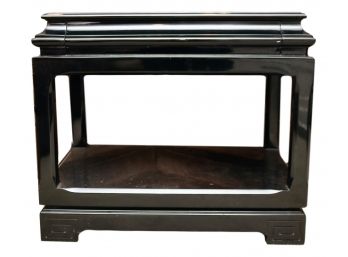 Polo By Ralph Lauren Glossy Black Asian End Table