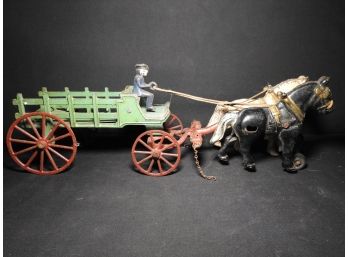 Kenton Cast Iron Horse Wagon