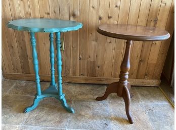 Pair Of Candlestick Tables
