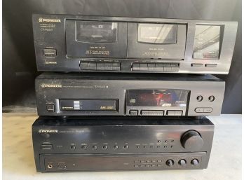 Three Pieces Pioneer Stereo Equipment