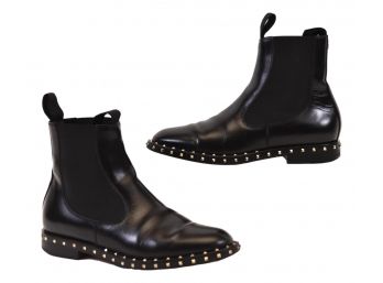 Valentino Black Studded Ankle High Boots (size 8)