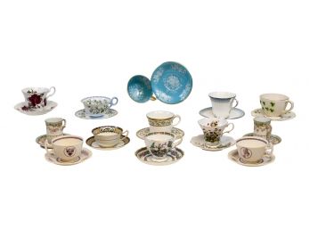 Collection Of Teacups - Wedgwood, Royal Doulton, Royal Albert, Noritake, Aynsley And More