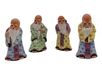 Set Of Four Chinese Wise Men Figurines