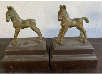 Pair Of Foal Bookends