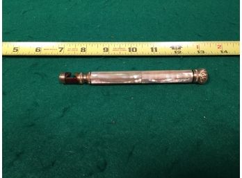 Antique 1882 Julius King Optical Co. Gold Mother Of Pearl Opera Glasses Or Glasses Telescoping Arm. 1882.