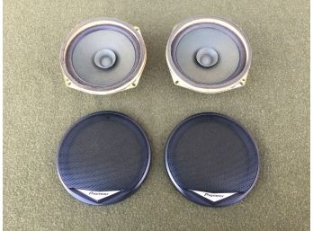 Pair Of Pioneer Car Speakers. 5 12'. 20 Watts With Grill Covers. In Excellent Condition.