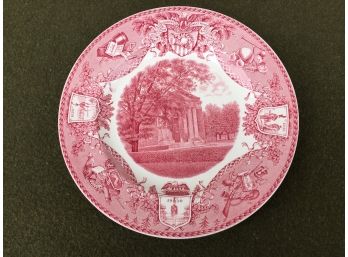 Red  White 10' Wedgewood College Plate. United State Military Academy. West Point, New York. 1931. (2)