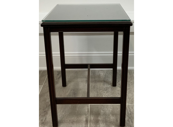 True Grand Rapids Small Side Table With Glass Top