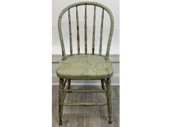 Antique Green Painted Windsor Chair