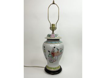 Asian Influence Ginger Jar Lamp