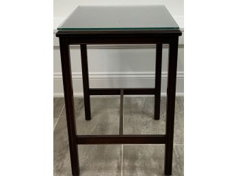 True Grand Rapids Small Side Table With Glass Top