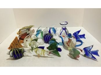 Murano Glass Paperweights All  Fish 15+, Fantastic Colors