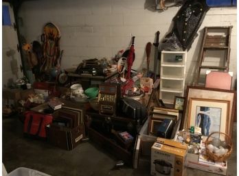 A Garage Full Of Stuff, Trunk/slot Machine/bric A Brac + +