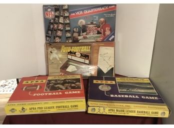 Vintage NFL Football Board Games, Baseball Board Game