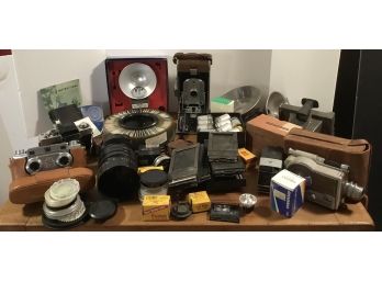 Large Grouping Of Vintage Photography Equipment