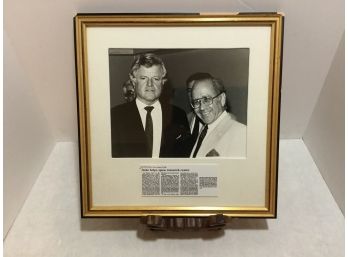 Photo Of Senator Ted Kennedy, Framed