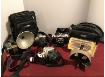 Vintage Cameras Cannon/miranda/brownie/stereoscope