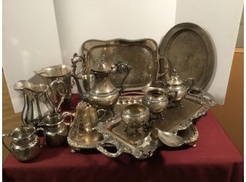 Silver Plate Lot #2 Large Lot