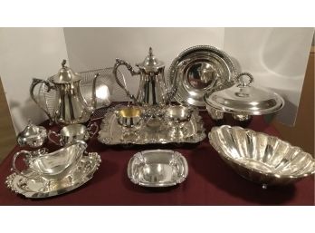 Vintage Silver Plated Lot #3 Tea Sets Oneida Intl.