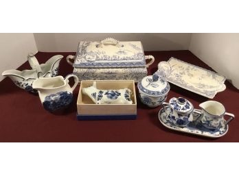 Antique China E.M. & Co. /Delft/ Blue & White