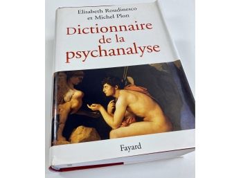 Signed Book - 'Dictionaries De La Psychanalyse' By Elisabeth Roudinesco & Michel Plon