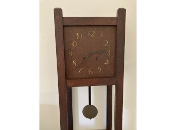 Antique Mission Style Grandfather Clock  16' X 11' X  72'
