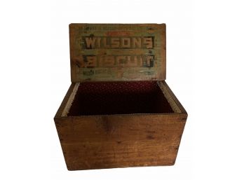 Antique Wilson Biscuit Co. Chest 20' X 14' X 12'