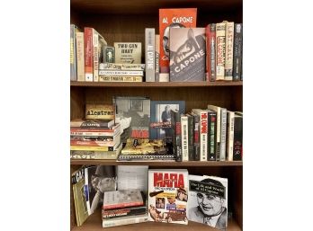 50+ Books / 3 Shelves -  Al Capone, Mafia Book Lot