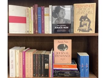 Anais Nin Book Lot - 2 Shelves  - 40 Books
