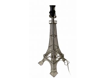 19' Metal Eiffel Tower Table Lamp - Nickel Plated